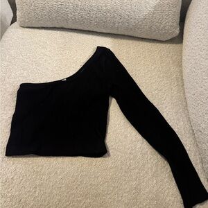 Love Tree Black Seamless Top